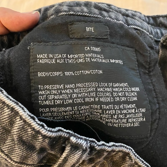 ALEXANDER WANG Bite Distressed Denim Shorts (10) - Picture 7 of 8